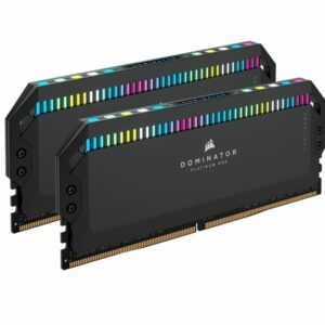 Corsair Dominator Platinum RGB 32GB (2x16GB) DDR5 UDIMM 5200Mhz C40 1.25V Black Desktop PC Gaming Memory