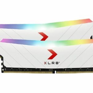 PNY XLR8 32GB (2x16GB) UDIMM 3600Mhz RGB CL18 1.35V White Heat Spreader Gaming Desktop PC Memory