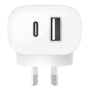 Belkin BOOST↑CHARGE™ Dual Wall Charger with PPS 37W - White (WCB007auWH)