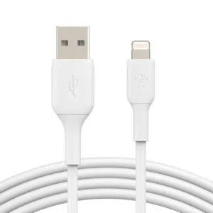 Belkin BoostCharge Lightning to USB-A Cable (1M) - White(CAA001bt1MWH)