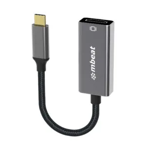mbeat® Tough Link 1.8m 4K USB-C to Display Port Cable - Converts USB-C to DisplayPort