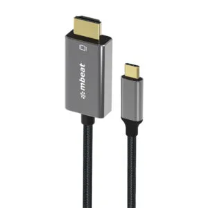 mbeat® Tough Link 1.8m 4K USB-C to HDMI Cable - Extend USB-C Laptop