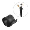 Brateck Flexible Cable Wrap Sleeve with Hook and Loop Fastener (135mm/5.3' Width) Material Polyester Dimensions 1000x135mm -  Black(LS) – Brateck CMBT-VS-135-B Cable Sleeve Product Image