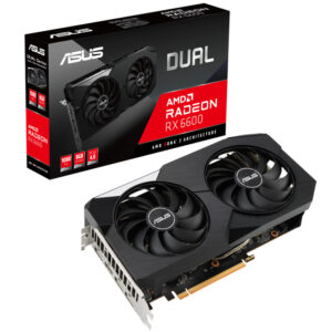 ASUS Dual Radeon™ RX 6600 8GB GDDR6 is armed to dish out frames and keep vitals in check.