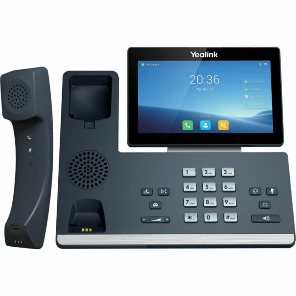 The Yealink SIP-T58W Pro is a simple-to-use smart business phone that provides an enriched HD audio and video calling experience for business professionals. This smart business phone enables productivity-enhancing visual communication with the ease of a standard phone.