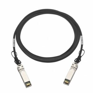 QNAP CAB-DAC30M-SFPP-DEC02 3m SFP+ 10GbE Twinaxial Direct Attach Cable - Cable Length: 3m - Cable Type: Twinaxial Direct Attach - Connectors: SFP+ to SFP+ - Data Transfer Rate: 10Gbps - Designed for NAS models with a 10GbE SFP+ LAN port or 10GbE SFP+ network card - 12 Months Limited Warranty