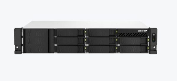 The compact 2U rackmount TS-873AeU combines an AMD Ryzen™ V1000 series V1500B quad-core/eight-thread 2.2 GHz processor and dual-2.5GbE connectivity in one chassis. Compared to its previous generation