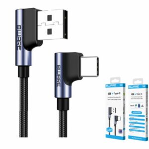 8Ware Premium 1m Samsung Certified 90 Degree Angle Fast Speed Charging USB Type C Data Charger Cable For Samsung Huawei Google LG Retail