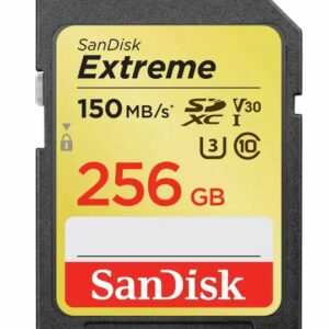 SanDisk 256GB Extreme SD UHS-I Memory Card 150MB/s Full HD  4K UHD Class 30 Speed Shock Proof Temperature Proof Water Proof X-ray Proof Digital Camera