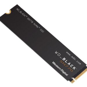 Western Digital WD Black SN770 250GB Gen4 NVMe SSD - 4000MB/s 2000MB/s R/W 200TBW 240K/470K IOPS 1.75M Hrs MTBF M.2 PCIe4.0 5yrs