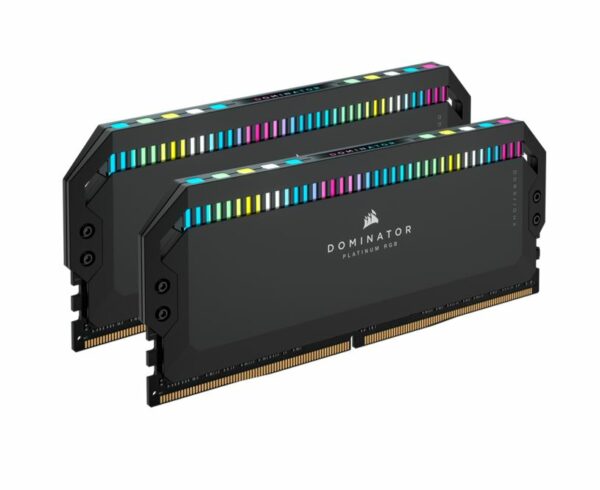 Corsair Dominator Platinum RGB 32GB (2x16GB) DDR5 UDIMM 6200Mhz C36 1.25V Black Desktop PC Gaming Memory