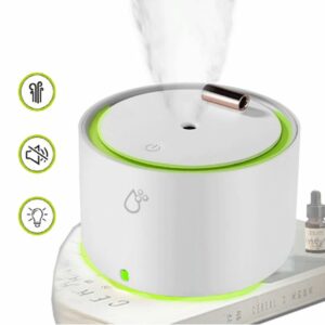 Sansai HUD-304D Humidifier W/ Build-in Battery colour-changing LED lights moisturize air reduce dust unpleasant smell 6H continuous quiet easy clean