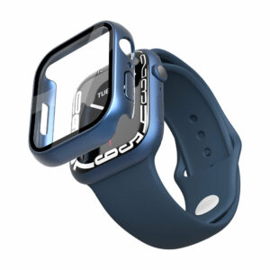 Cygnett EdgeShield Apple Watch 7 Case with Glass Screen Protector 41mm - Blue (CY3975CPTGL)