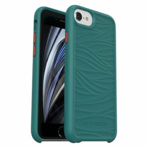 LifeProof WĀKE Case for Apple iPhone SE (3rd  2nd Gen) and iPhone 8/7/6s - Down Under (Green/Orange) (77-65108)