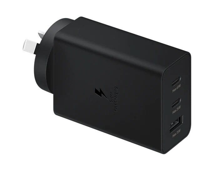 Samsung 65W PD Power Adapter Trio - Black(EP-T6530NBEGAU)