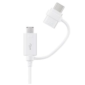 SAMSUNG DATA CABLE COMBO WHITE MICRO USB AND TYPE C