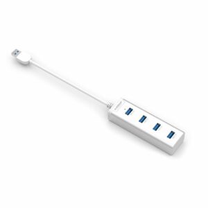 mbeat® “STICK” 4-Port USB 3.0 Hub - Aluminium Portable 4 Port Data Transfer Super Speed USB Hub Adapter Ultrabook MacBook SurfaceBook