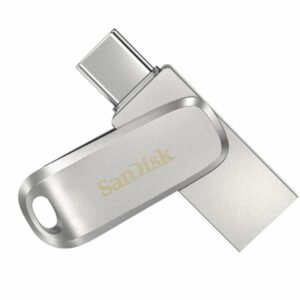 SanDisk 512GB Ultra Dual Drive Luxe USB-C  USB-A Flash Drive Memory Stick 150MB/s USB3.1 Type-C Swivel for Android Smartphones Tablets Macs PC