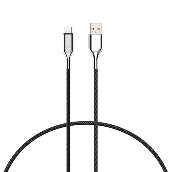 Cygnett Armoured USB-C to USB-A (USB 2.0) Cable (3M) - Black (CY3307PCUSA)