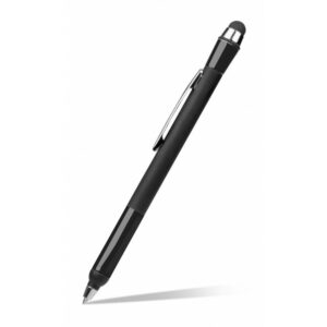 StyleWriter is a dual function conductive fabric tip stylus and a ballpoint pen for easy digital or traditional writing. With a premium chrome construction