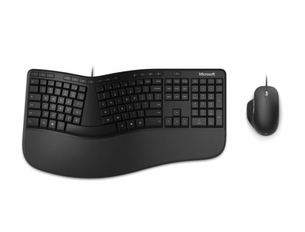 Microsoft Ergonomic Desktop USB Mouse  Keyboard Black