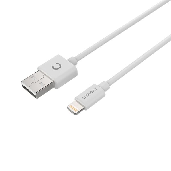 Cygnett Essentials Lightning to USB-A Cable (1M) - White (CY2723PCCSL)