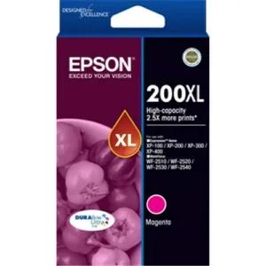 Epson200XL HIGH CAPACITY DURABRITE ULTRA MAGENTA INK CARTRIDGE XP-200 300 400InkJet Cartridges