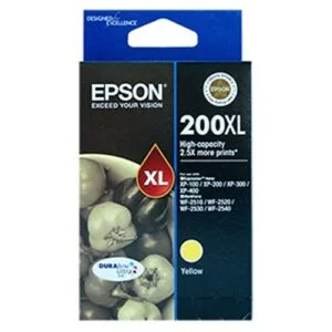 Epson200XL HIGH CAPACITY DURABRITE ULTRA YELLOW INK CARTRIDGE FOR XP-200 300 400InkJet Cartridges