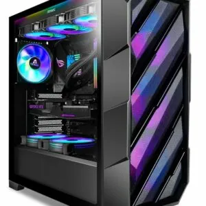 Antec DP503 Tempered Glass Mid-Tower E-ATX Case - Black - Drive Bays: 2x 2.5"