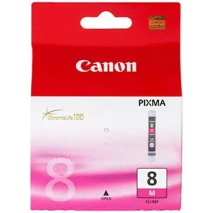 CanonCLI8M MAGENTA INK CARTRIDGE IP4200430045005200 5300 MP500530600610800 810InkJet Cartridges