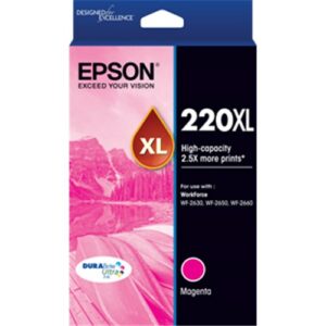 EPSON 220XL HIGH CAP DURABRITE ULTRA MAGENTA INK WF-2630 WF-2650 WF-2660