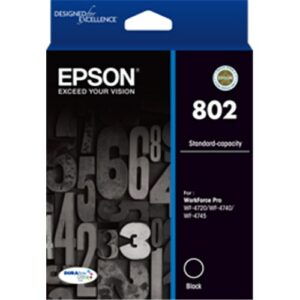 EPSON 802 STD BLACK INK DURABRITE FOR WF-4720 WF-4740 WF-4745