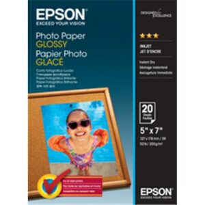 EPSON C13S042544 PHOTO PAPER GLOSSY 5X7 20 SHEET