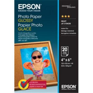 EPSON C13S042546 PHOTO PAPER GLOSSY 4X6 20 SHEET