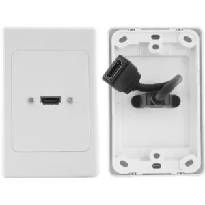Pro2HDMI SINGLE WALL PLATE WITH FLEXIBLE REAR SOCKETWall Plates