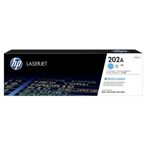 HPHP 202A CYAN LASERJET TONER 1.3K FOR M254DW M254NW M280NW M281FDN M281FDWLaser Toner