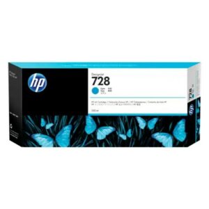 HP 728 DesignJet Ink Cartridge for T730 and T830 MF Printer Series 300mL Cyan