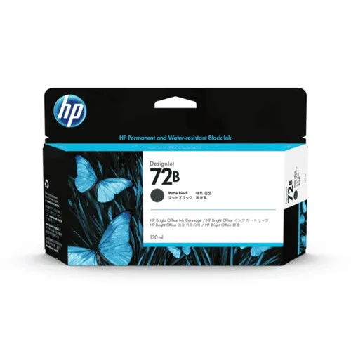 HPHP 72B 130ML MATTE BLACK INKLarge Format InkJet Cartridges