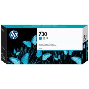 HP 730 DesignJet Ink Cartridge for T2600 T1600 and T1700 Printer Series 300mL Cyan
