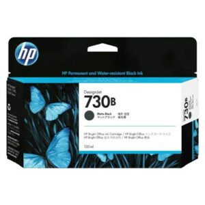 HP 730B DesignJet Ink Cartridge for T1700 Printer Series 130mL Matte Black