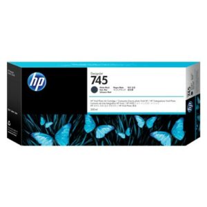 HP 745 DesignJet Ink Cartridge for Z2600 and Z5600 PostScript Printers 300mL Matte Black