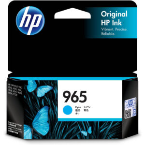 HP 965 Original Ink Cartridge for OfficeJet Pro 9010/9020 Printer Series 700 Pages Yield Cyan