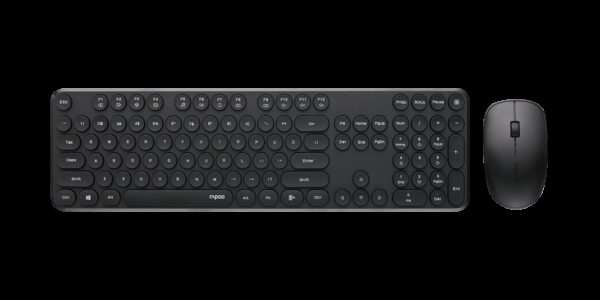 RAPOO Wireless Optical Mouse  Keyboard Black - 2.4G Connection