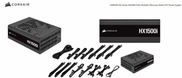 CORSAIR HXi Series Fully Modular Ultra-Low Noise Power Supplies deliver exceptional 80 PLUS Platinum efficient power and low-noise fluid dynamic bearing fan performance. With three EPS12V connectors