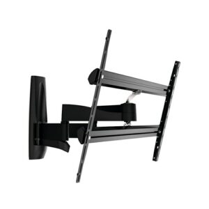 Full Motion TV Wall Mount with Double Support Arms for 55 to 100 TVs 55 Kg Black