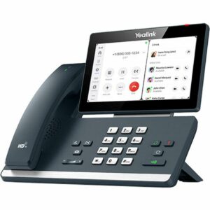 The MP58 is the supreme Zoom-tailored IP Phone.  Bringing high quality collaboration thanks to the magnet handset and 7-inch adjustable touch screen.  This MP58 comes with a corded hand piece providing crystal clear voice communications.  The MP58 also supports the EXP50 Expansion Modules extending the contacts list up to 180 contacts.