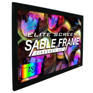 120 FIXED FRAME 169 SILVER PROJECTOR SCREEN CINEGREY 3D - SABLE FRAME 3D