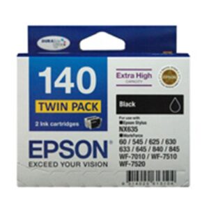 140 TWIN PACK EX HIGH CAPACITY BLACK FOR NX635 WF60545625 63063364584084570107510