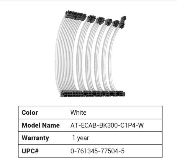 Antec Adjustable CIP4  Bracket and CIP4 Cable Kit White