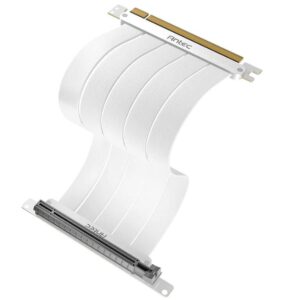 Antec PCIE-4.0 Riser Cable (200mm) White- High End Gold Plated and Shielded six Layer PCB. FPS lossless output and extreme stability. 2x PCIE 3.0